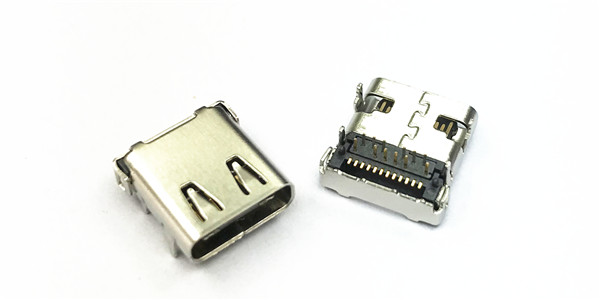 USB TYPE C母座 端子全金3u〃